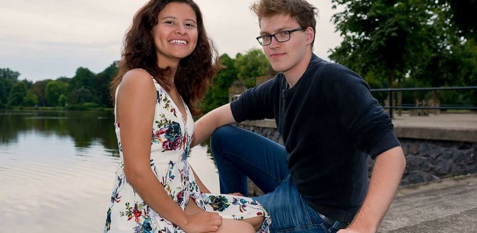 Joselyn met haar Nederlandse vriend Thomas in Nederland